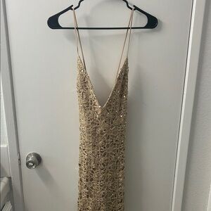 Forever 21 Gold Sequin Dress